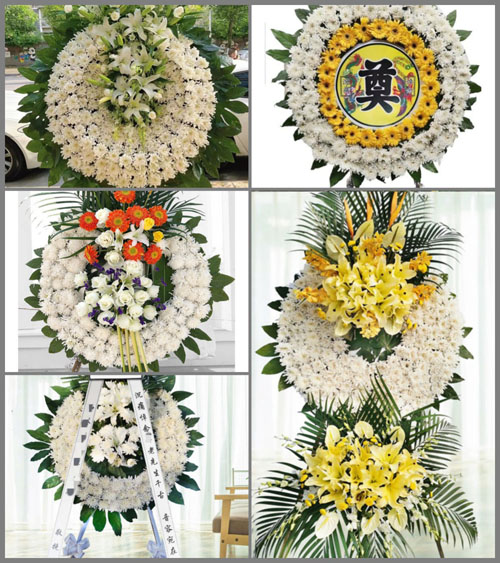 山西忻州五台县金岗库乡南梁沟村花圈速递